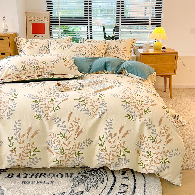 加厚磨毛被套单件全棉单人双人被罩150x200x230被单四件套三