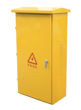 XL-21橙色户外工程动力柜铁材质防雨落地柜空箱配电箱120*60*35cm