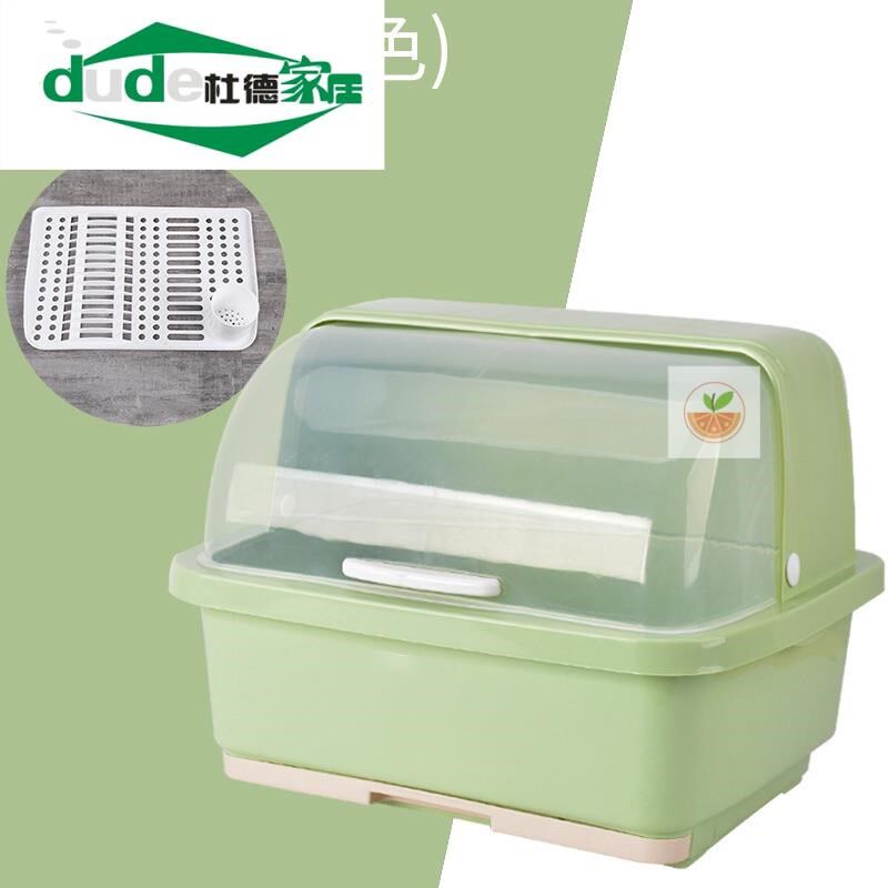 家居控水翻盖带盖放碗柜沥水碗架储物过滤碗篮桌面碗框日用滤水