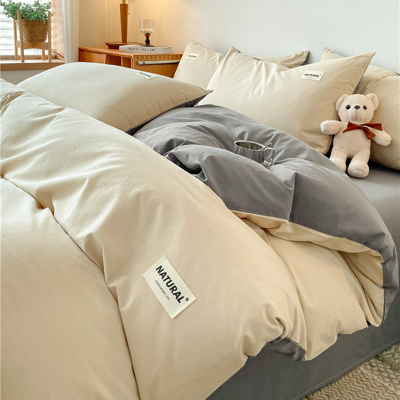 A类纯棉被套单件100全棉被罩三件套150x200x230学生宿舍单人被单3
