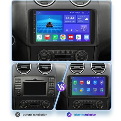 跨境9寸适用于奔驰ML安大卓屏导航载一体机倒430车影车像GPS高清