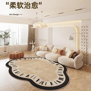 云朵地免洗24新款可20240704擦奶油防厅水艺术地垫书房卧室异客毯