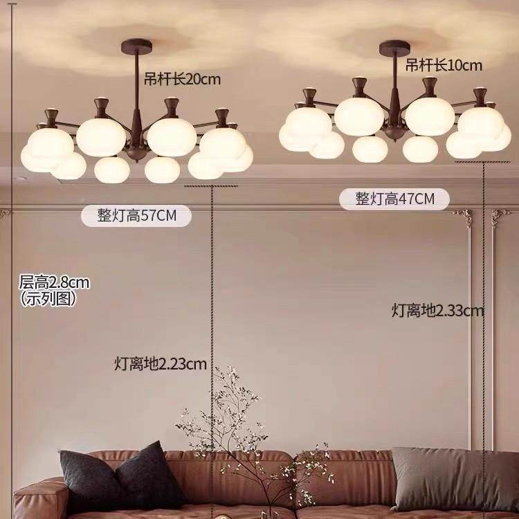 中古风客厅吊柿灯美式复古大气主灯05新款子灯具全屋2套2183餐组,家装灯饰光源,智能吊灯,淘宝优惠券,粉丝福利购,淘宝优惠卷