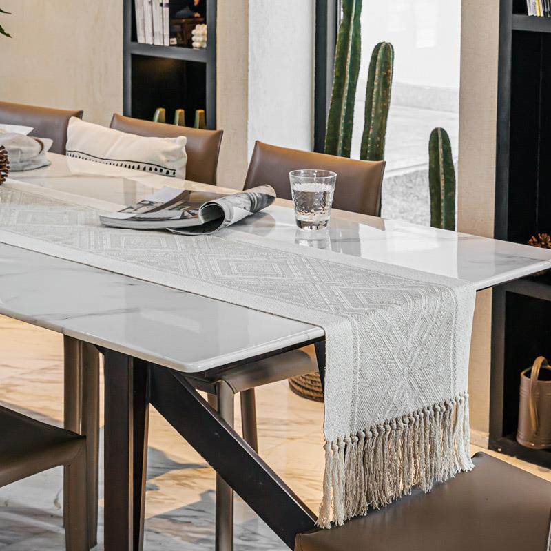 黄麻色棉布家用桌布咖啡馆长茶约餐厅条YLMJ-081垫巾酒店电视柜简