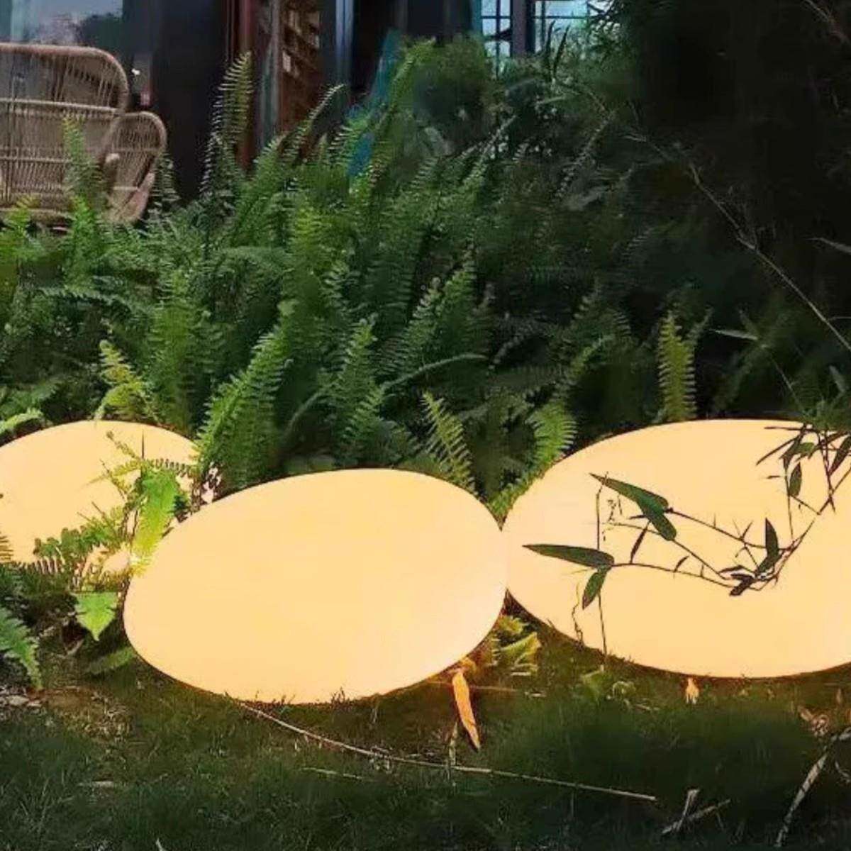 太阳能发光鹅卵石灯墅户外水院庭灯别防花园布置3165草坪石头灯地