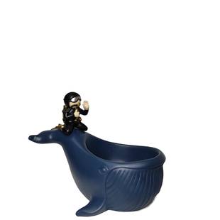 创意潜水员果盘摆钥零匙收纳盒糖果关食盘HZ20021件北欧玄客厅桌