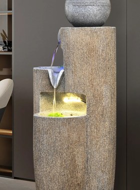 创意流水摆件现代客厅加湿入r口大厅财富阳台简易水系统装