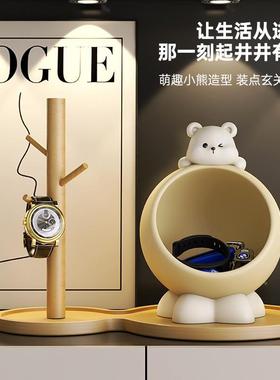 户入玄钥匙收纳件关桌面可爱置物M11009架摆客厅装饰品乔迁新居