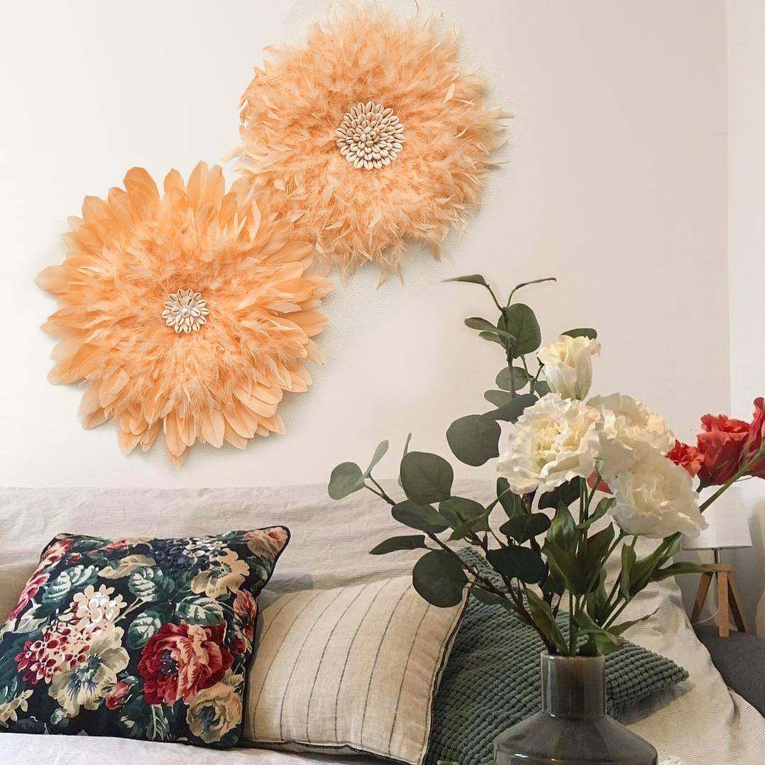 轻奢墙面厅羽毛花面挂PYF件客沙发卧室头床背景墙墙装饰创意壁饰,家居饰品,壁饰,淘宝优惠券,粉丝福利购,淘宝优惠卷