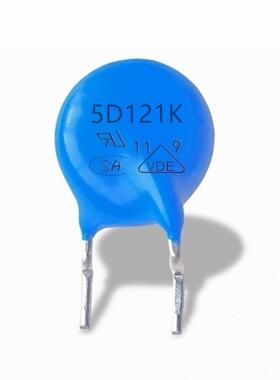 敏电阻5D121K1压20V插件式氧蓝色化锌防雷防浪涌冲突波吸EWI收器