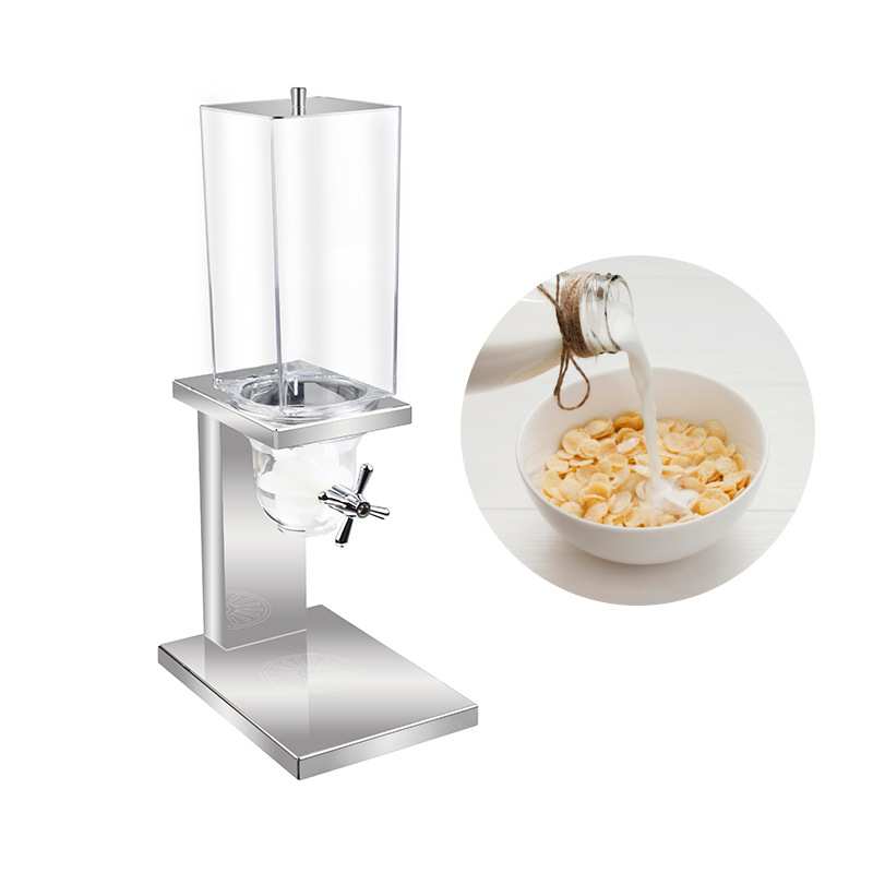 跨境方形分配器杂粮神器商用不锈钢多功能酒店麦片机谷物咖啡豆