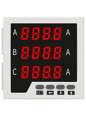三相数显电流表液晶电压表t 可加485通讯开关量模拟量输出支持定