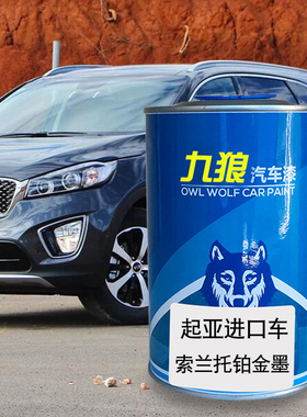 九狼汽车漆起成品亚漆原车漆补色4S店铂金墨速迈银色赛车红珍珠白