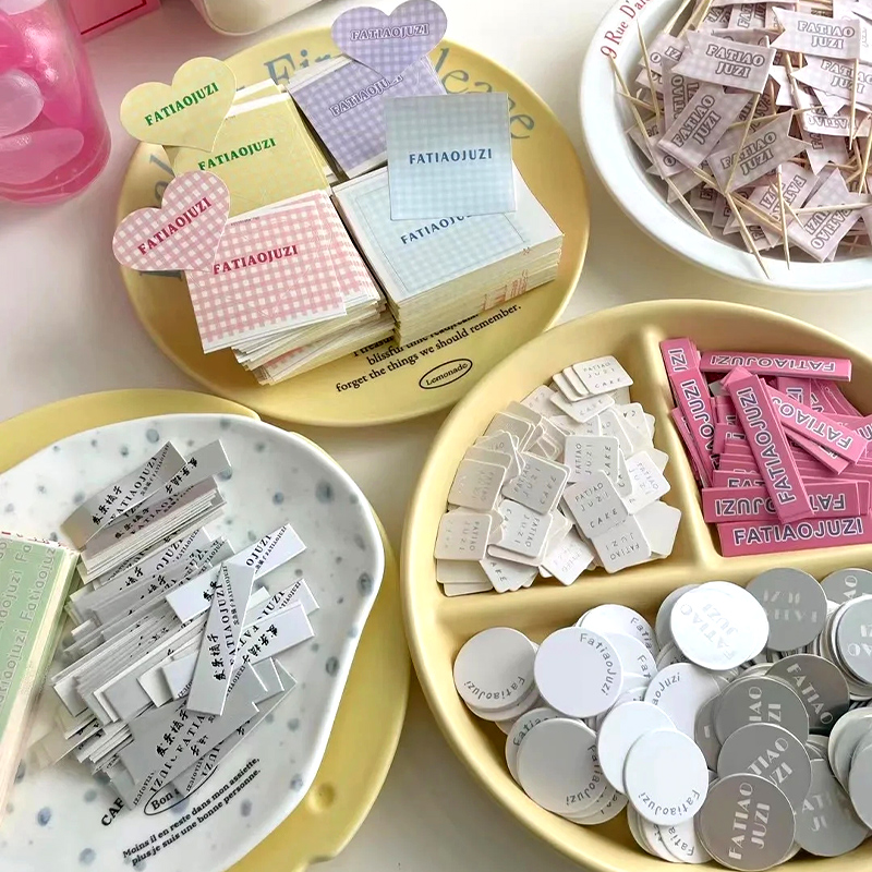 蛋糕插牌定制logo甜品装饰插件烘焙店标签小卡片彩色插排生日插卡