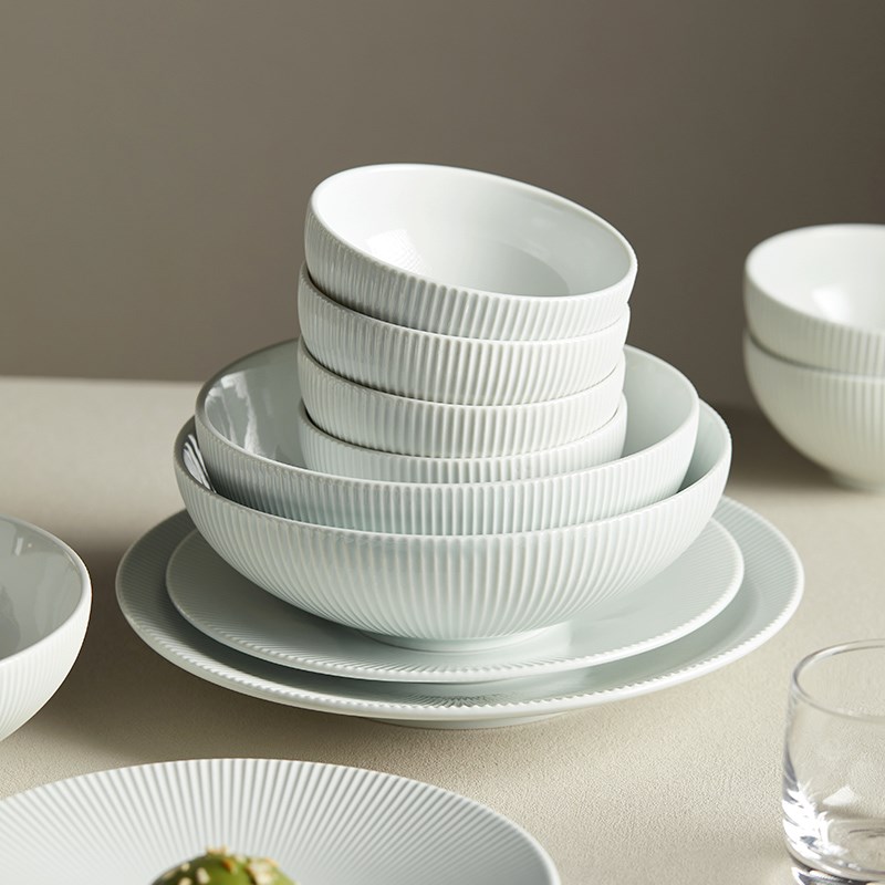 釉下彩餐具套装饭碗家用高级感碗碟套装大汤碗菜盘子碗筷组合套装