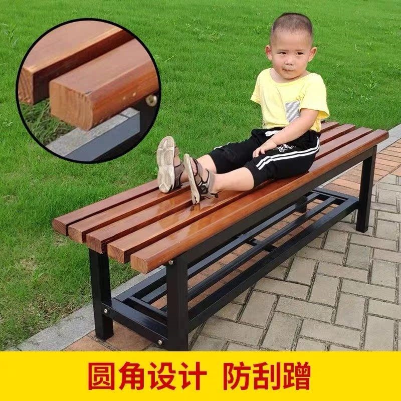 浴室更衣室长凳商场休息凳换鞋长条凳子健身房实木板凳户外长条椅