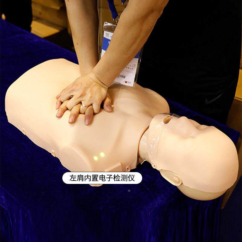 CPR心复苏模拟人假人肺半身医学人体模型急583救培训人工呼吸橡皮