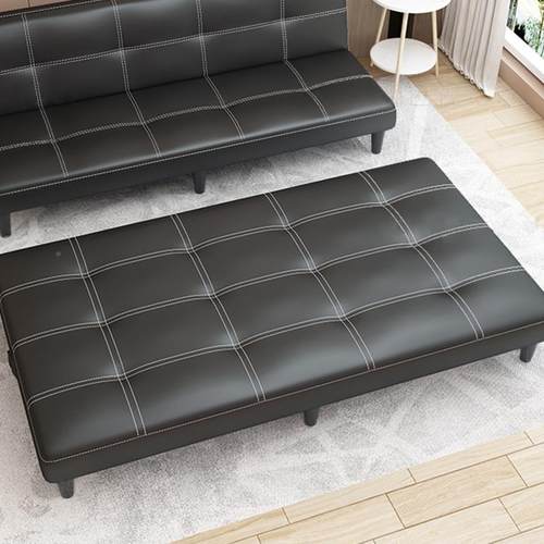 VJH折叠床单人办公室午型休床躺椅简易可床折叠沙发皮床两用小家