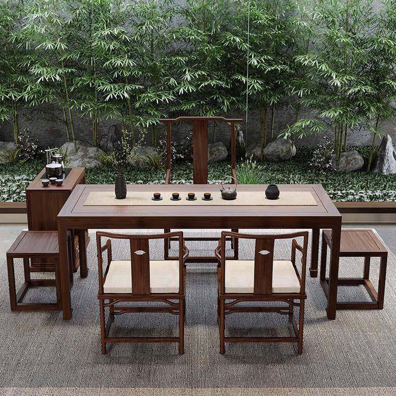 茶新泡中式XWZ实木茶桌现代简约办公室茶室禅意茶组茶台桌椅合一,商业/办公家具,茶台/茶桌,淘宝优惠券,粉丝福利购,淘宝优惠卷