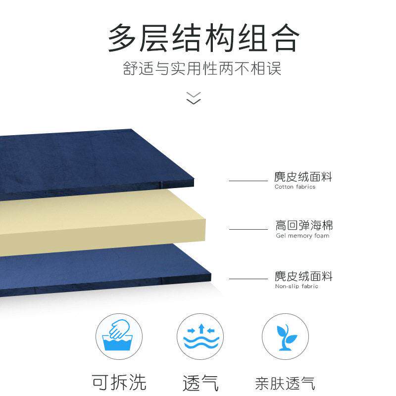 定打制折叠午密床度海无品牌/绵垫躺靠一体便携公室睡地铺垫人床