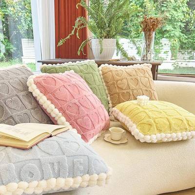 202新5款款塔芙绒球花边多功能抱枕被两毛QF-33015用沙发办公午睡