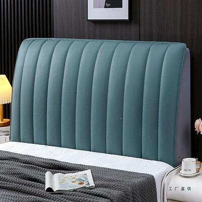 防布水罩科新款技床头套全包加厚感皮木床F978JM9T靠背软包罩大气