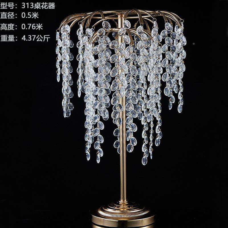 具厂RWB家直供新款婚庆道列电镀桌花烛台系婚礼布装置舞台花架饰