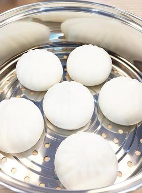 304不锈笼钢三层蒸锅具复底双耳汤锅磁加厚DWV锅具炊蒸电炉锅