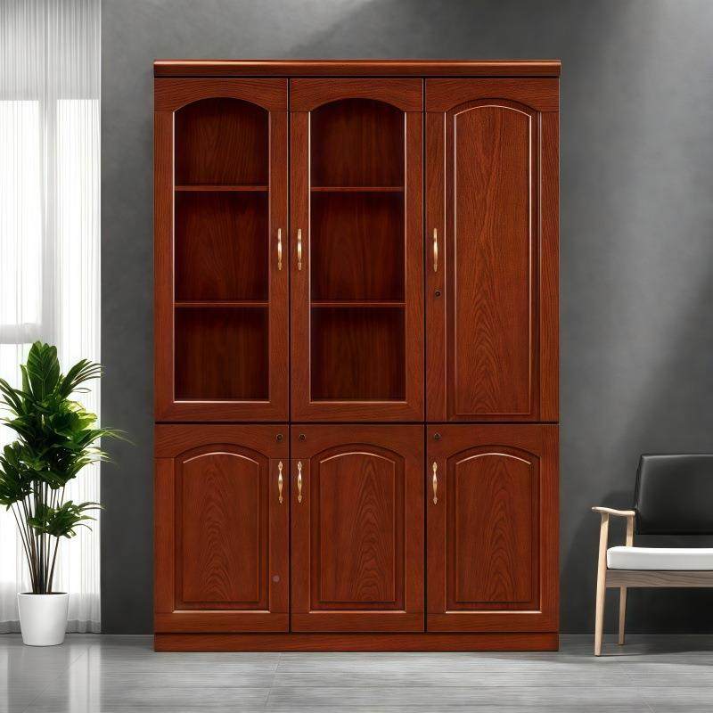 柜办公家具油漆书柜贴实木地皮落LP-1档案柜储物柜资料文木质中式