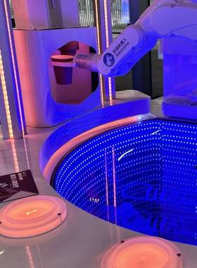 商机器咖啡机用人动点单制OAD作售卖亭咖啡豆自现磨萃取