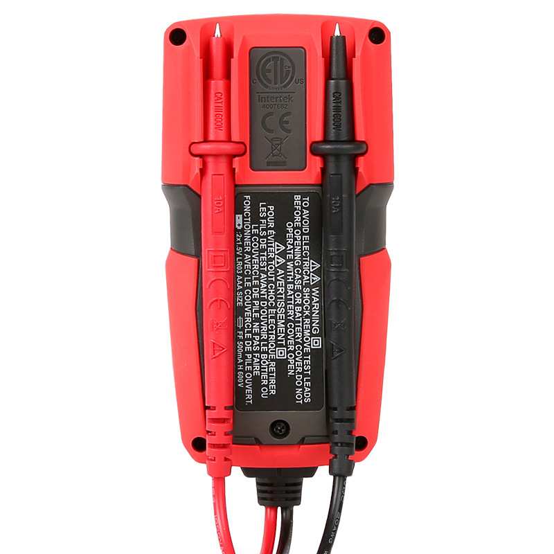 优利德数字万用表UT125C口袋型高精度全自动测电容防烧电工电压表