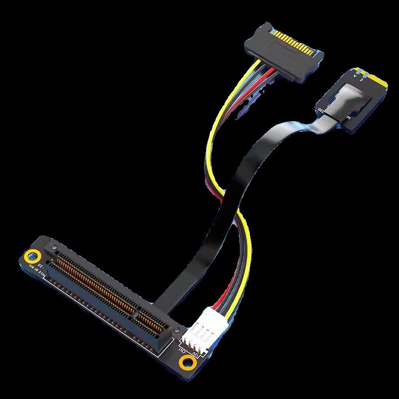 M.2 A+E key转PCI-E1X/4/8X/16X接口延长线,M2转PCIE转接线长20CM