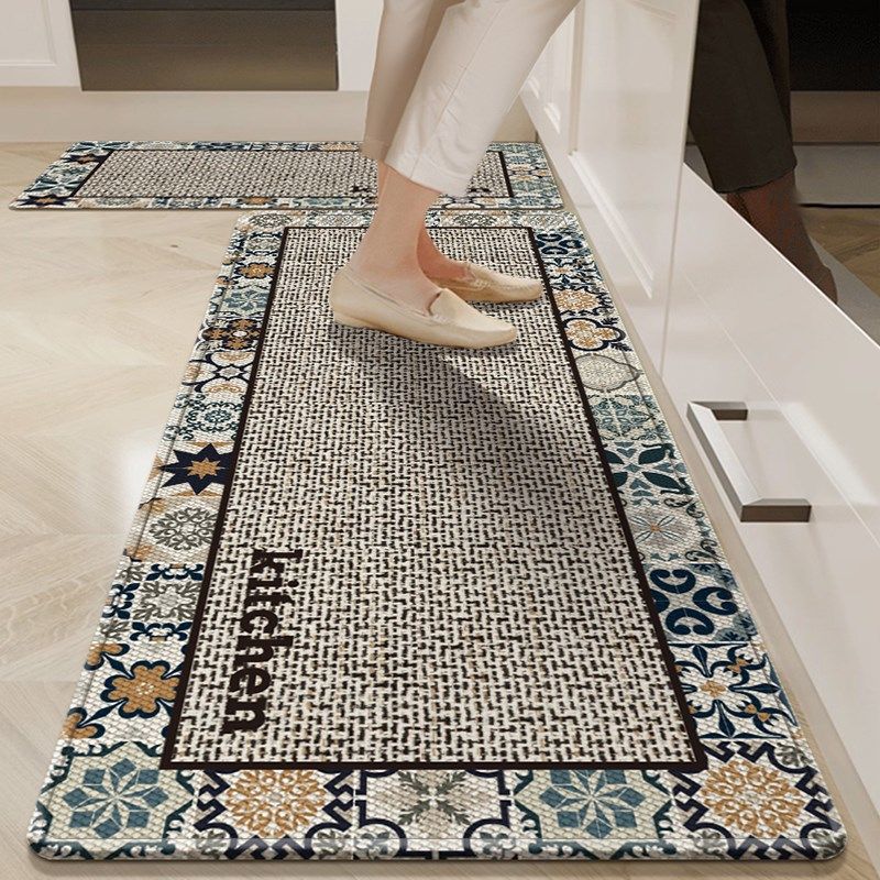 厨房地垫防滑防油可擦免洗吸水吸油专用垫脚垫子2025新款网红地毯,居家布艺,厨房地垫,淘宝优惠券,粉丝福利购,淘宝优惠卷