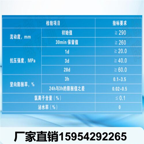 高强无收缩灌浆料C40C60灌浆料设备基础二次灌浆加固高流动微膨胀