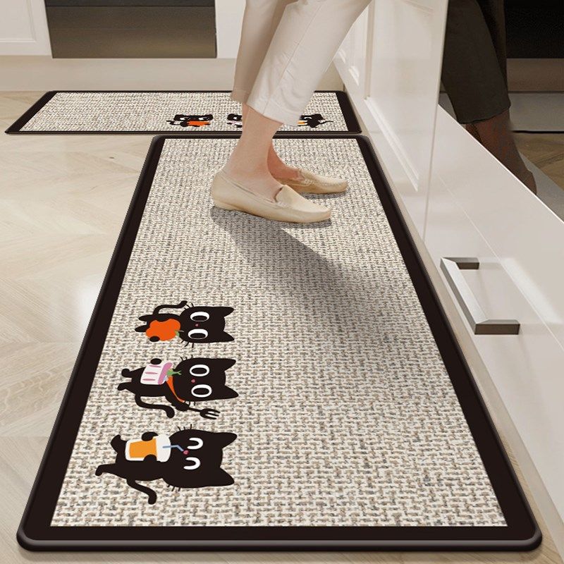 厨房地垫防滑防油可擦免洗吸水吸油专用垫脚垫子2025新款地面地毯,居家布艺,厨房地垫,淘宝优惠券,粉丝福利购,淘宝优惠卷