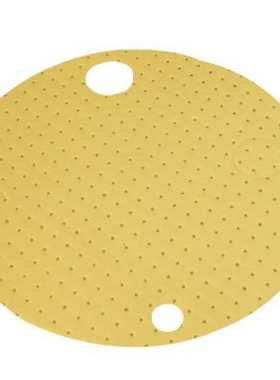 【油桶垫】化学品防泄漏常用型油桶垫 灰色黄色55cm吸液油桶垫