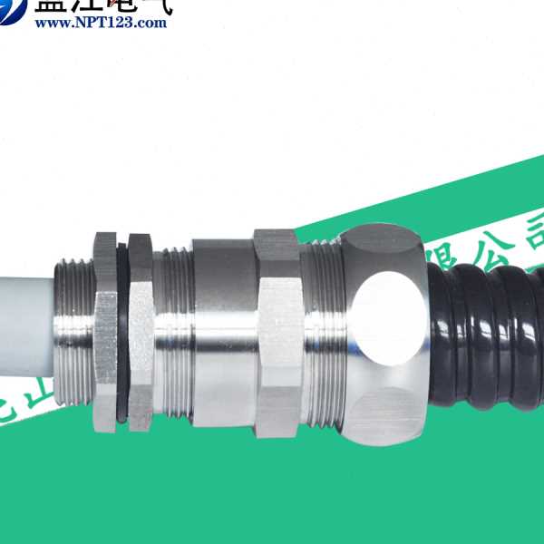 蓝江 RG带锁紧不锈钢金属软管接头304外螺纹包塑软管密封锁紧接头