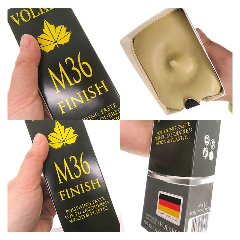 跨境德国M36黄蜡 固体蜡钢琴木制品乐器抛光膏塑料漆面地板研磨膏