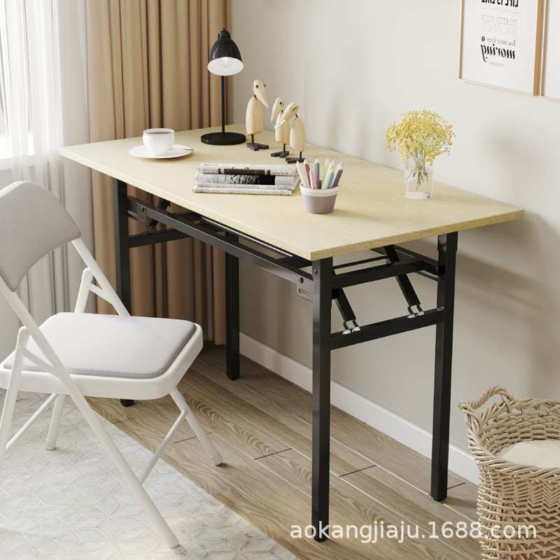 可折叠书桌卧室简易学习桌子小型租房简约家用长条写字电脑桌台式