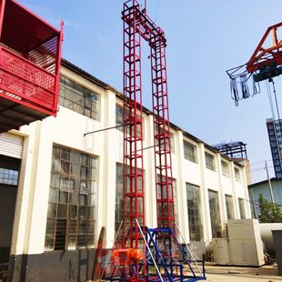 建筑工地双柱笼物料提升机SSE160型 垂直物料机 上料提升机货梯