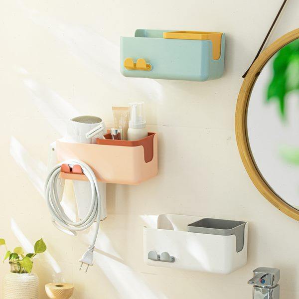 多功能吹风机放置架子壁挂置物架免打孔电吹风收纳支架浴室风筒盒,家庭/个人清洁工具,吹风机置物架,淘宝优惠券,粉丝福利购,淘宝优惠卷