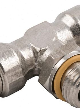 意大利安耐AIGNEP 不锈钢可旋转外直螺纹三通快插接头 正T型60215