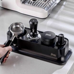 bincoo布粉器咖啡压粉器粉锤三件套咖啡机配件底座布粉针器具收纳