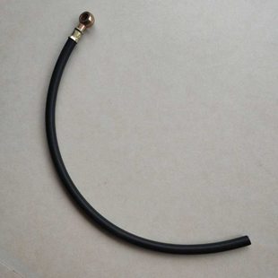 新源轮式挖掘机65 75轮挖配件 柴油回油管 单球头黑色树脂管