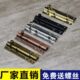 4寸金银古铜黑色门窗木门卫生间防盗门栓 方形不锈钢明装 插销2