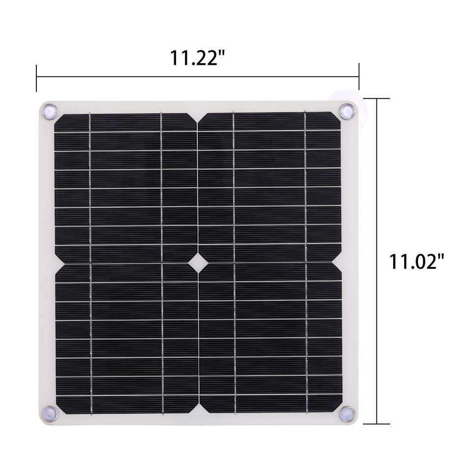 25W太阳能电池板套件 10A-100A电池充电器带控制 适合大篷车户外