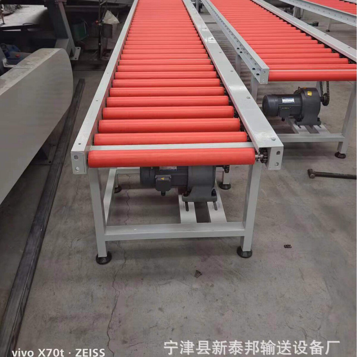 滚筒输送机厂家定制食品快递分拣转弯纸箱托盘装货卸货滚筒输送机