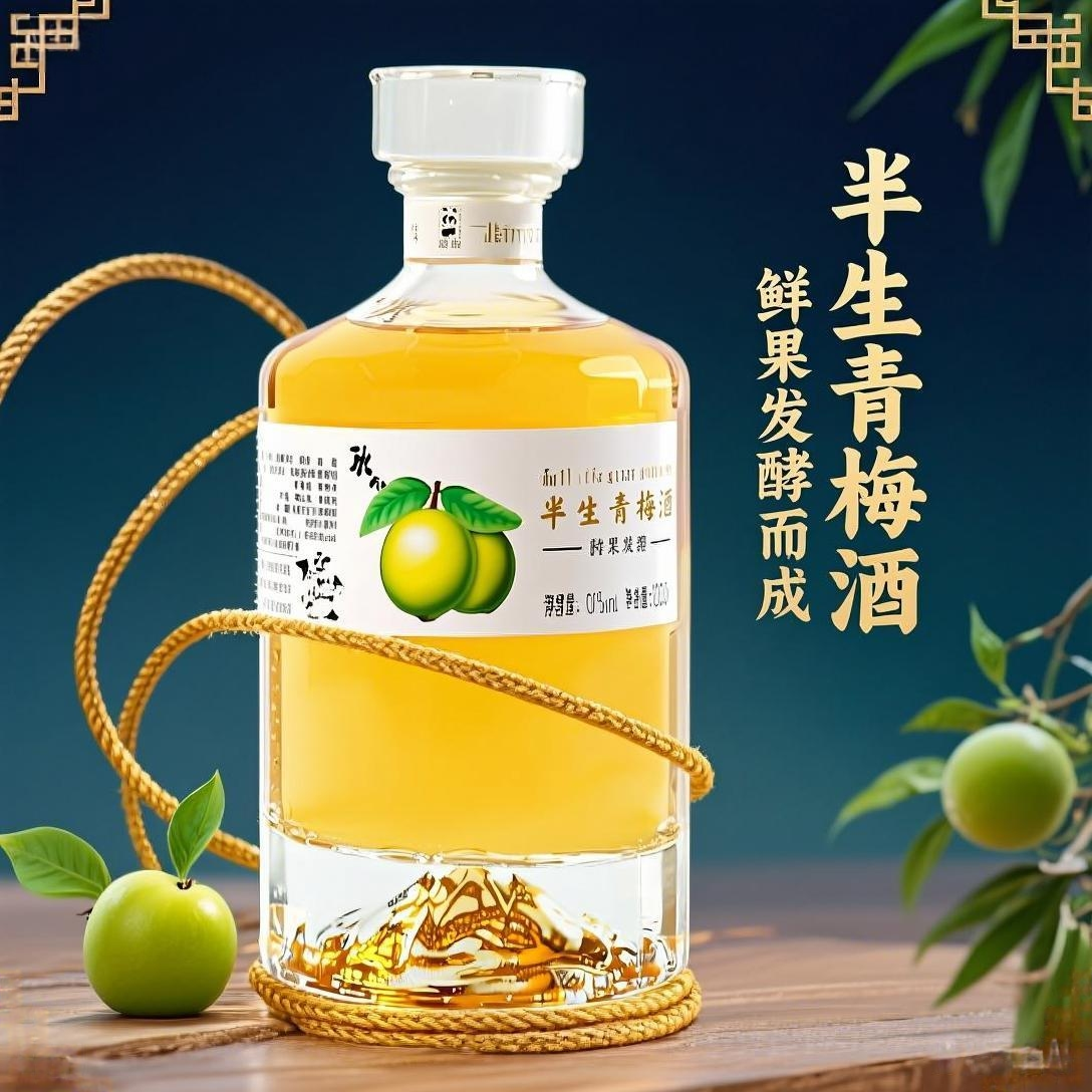 青梅酒百香果茉莉青提柚子杨梅酒低度微醺发酵女士低度甜酒见面礼