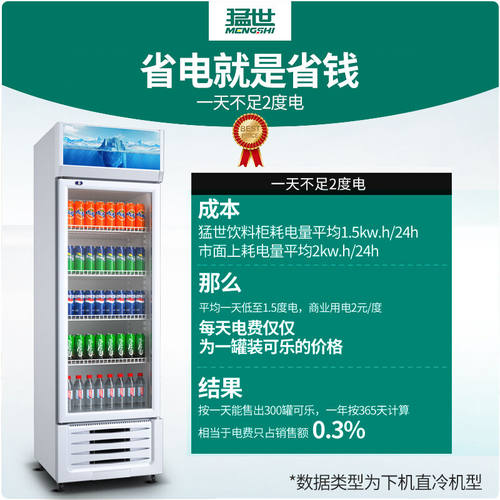 猛世展示柜冷藏冰柜商用展示柜单门饮料柜便利店超市立式冰柜蔬菜