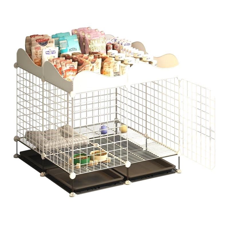 狗笼子中小型犬室内带厕所分离狗窝别墅柯基泰迪宠物狗狗围栏栅栏